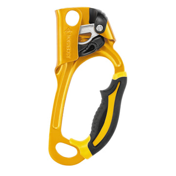 Petzl ASCENSION Handsteigklemme linke Hand gelb