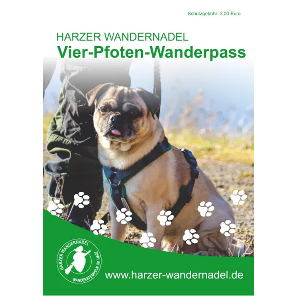 Harzer Wandernadel Vier-Pfoten Wanderpass
