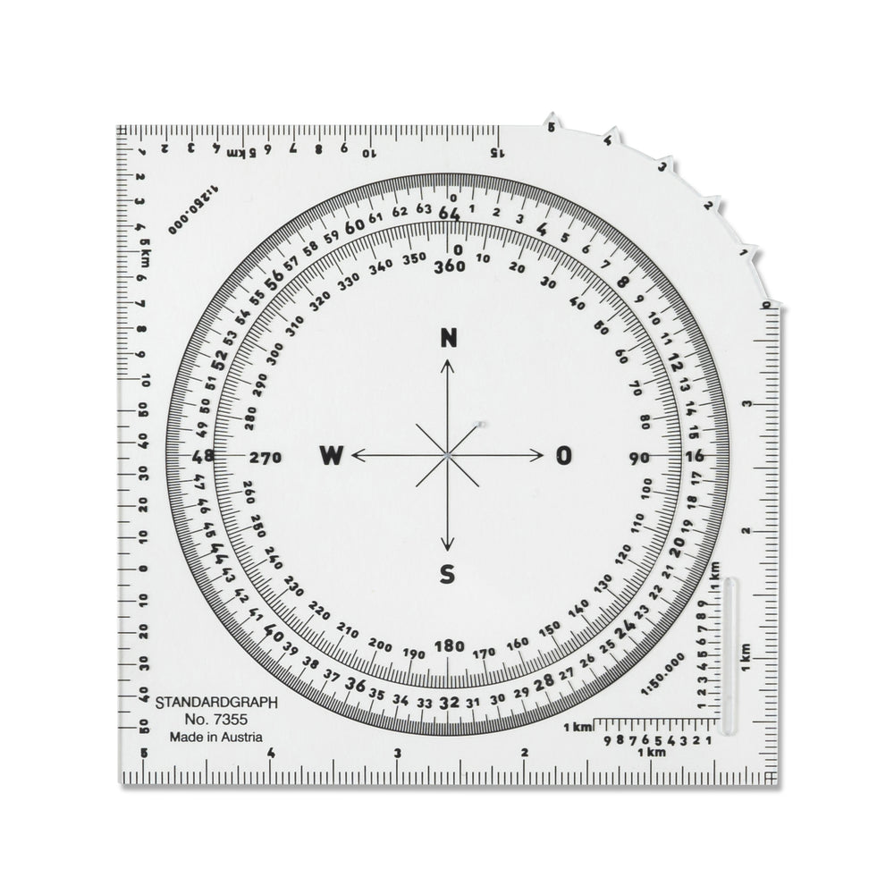 Standardgraph Kartenwinkelmesser