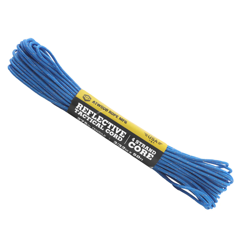 Atwood Rope 275 Tactical Paracord Seil Reflective 15m blue