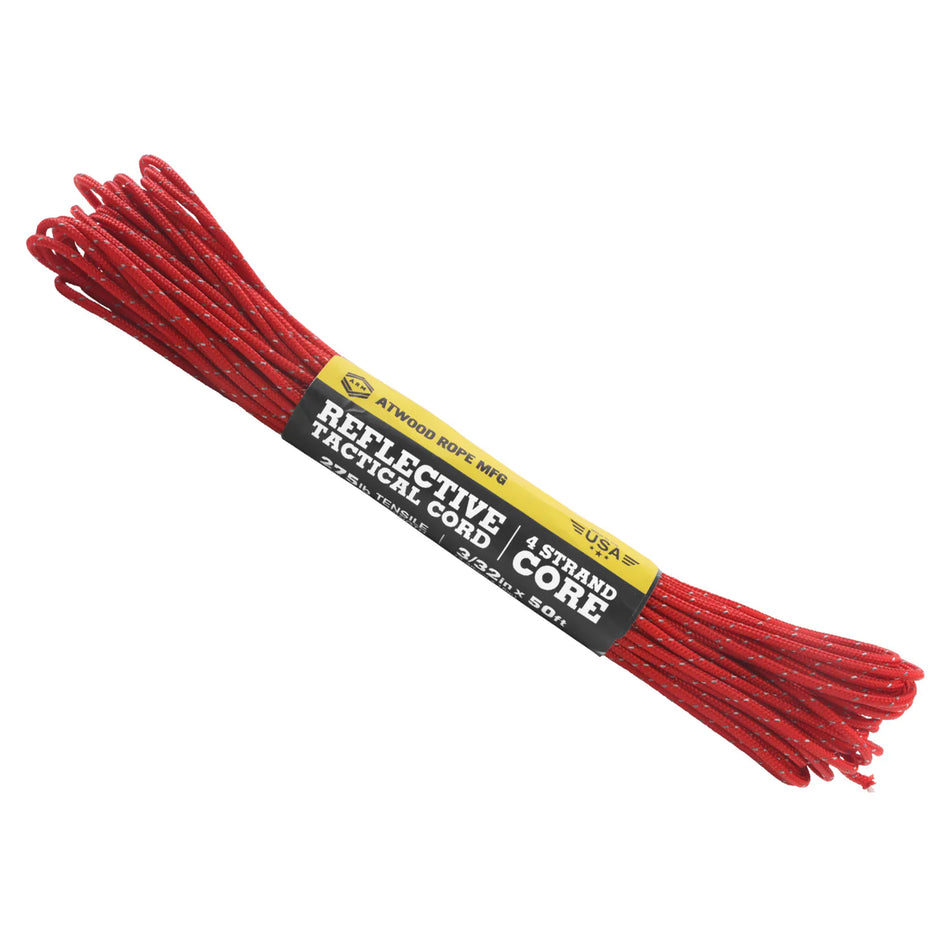 Atwood Rope 275 Tactical Paracord Seil Reflective 15m red