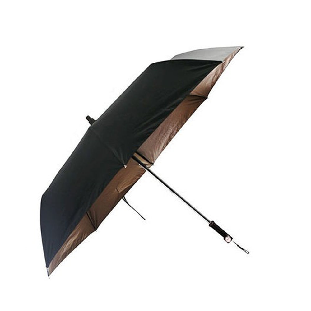 Taktischer Regenschirm mit Taschenlampe schwarz
