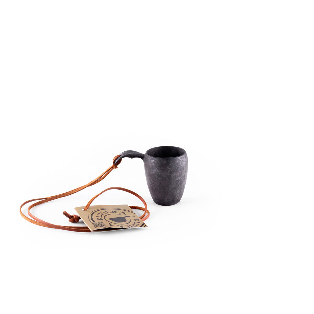 Kupilka 5 Shot Cup mit Lederkordel kelo black