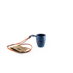 Kupilka 5 Shot Cup mit Lederkordel blueberry blue