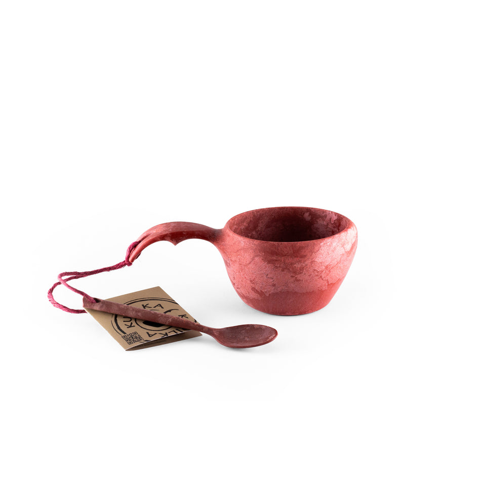 Kupilka 21 Classic Cup + Teaspoon cranberry red