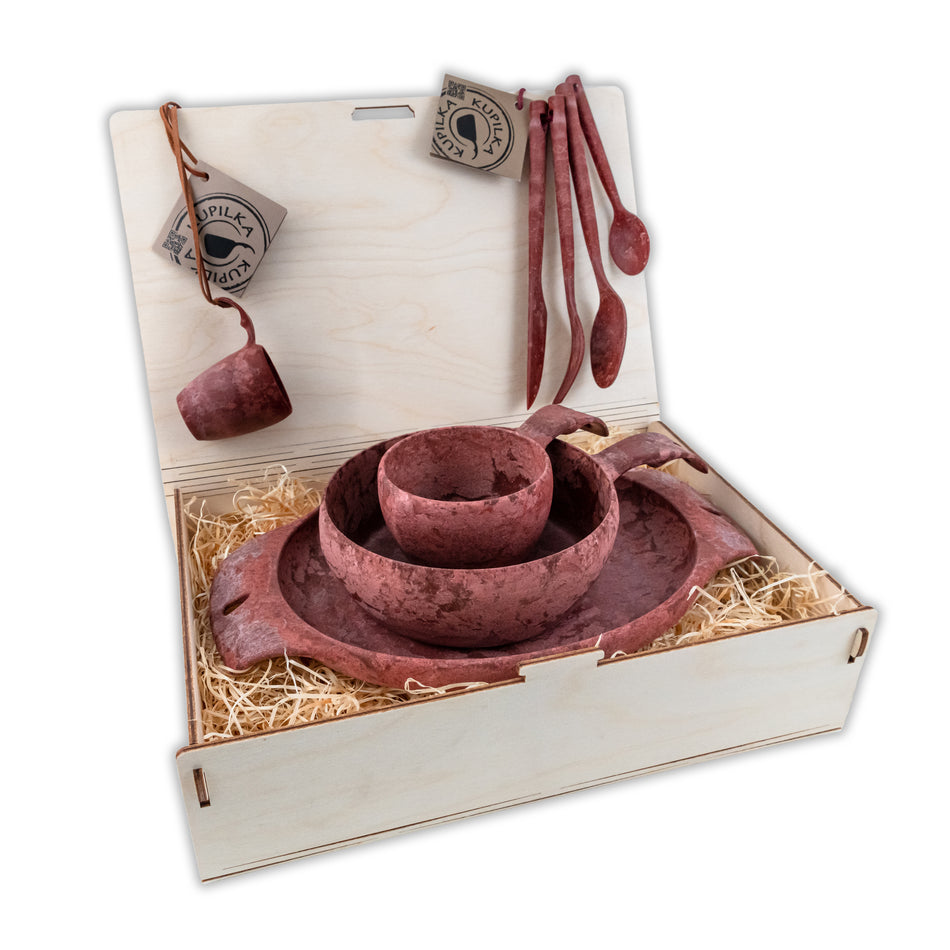 Kupilka Premium Geschenkset cranberry red