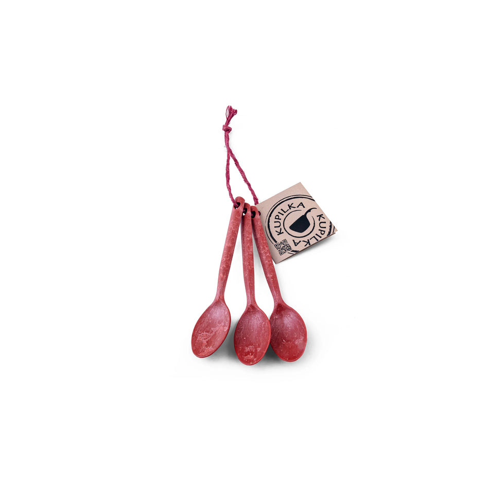 Kupilka Teaspoon Set cranberry red