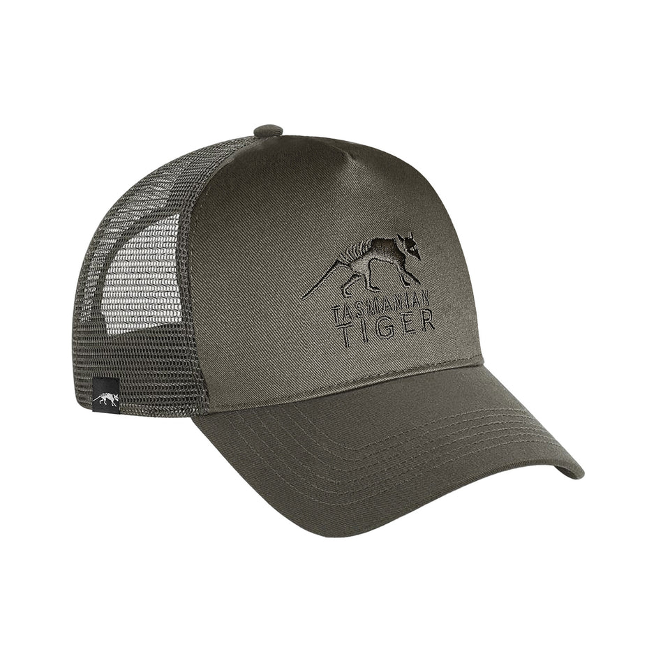 Tasmanian Tiger TT Logo Trucker Base Cap stone grey olive