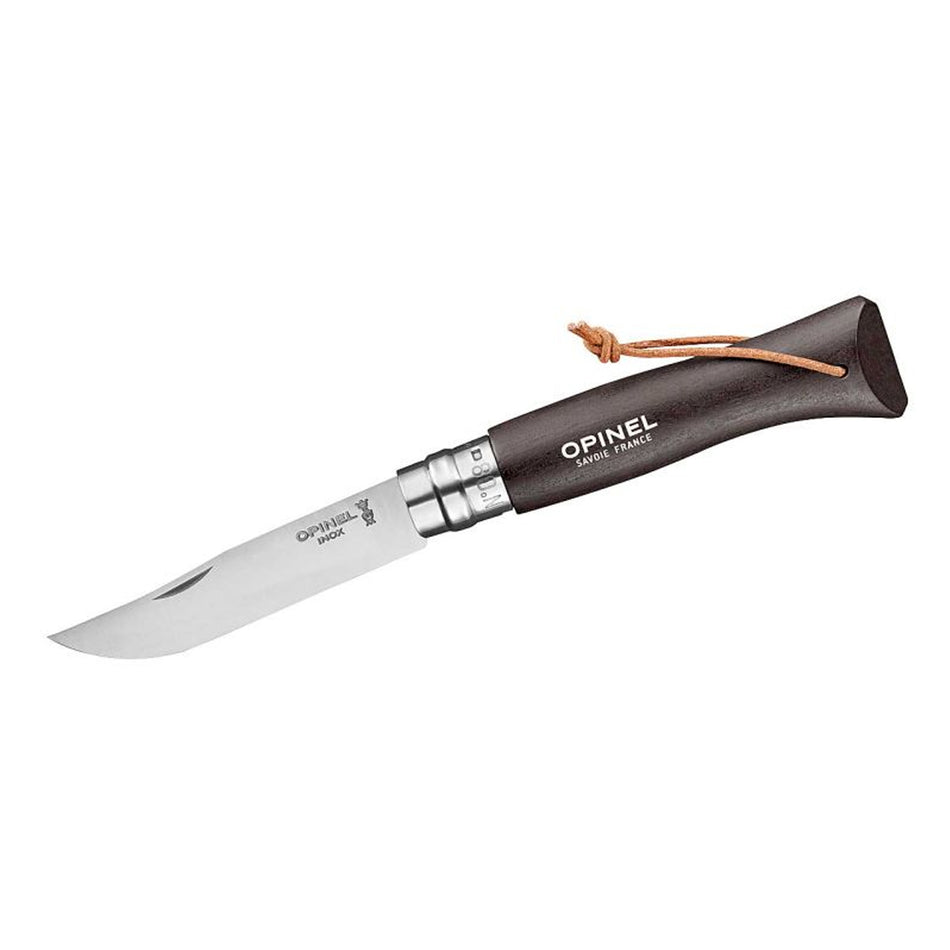 Opinel No.08 Baroudeur Taschenmesser schwarzbraun