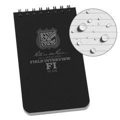 Rite in the Rain Field Interview Notebook black