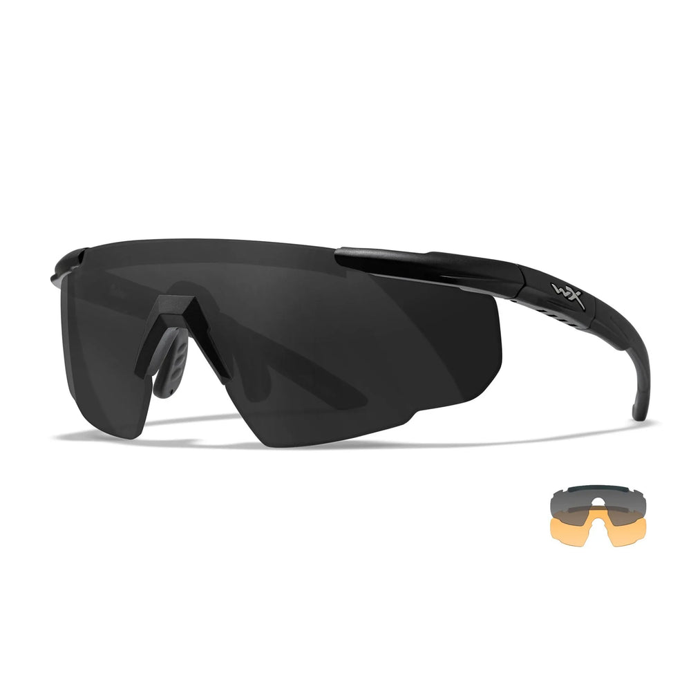 Wiley X SABER ADVANCED Schutzbrille black - grey/orange