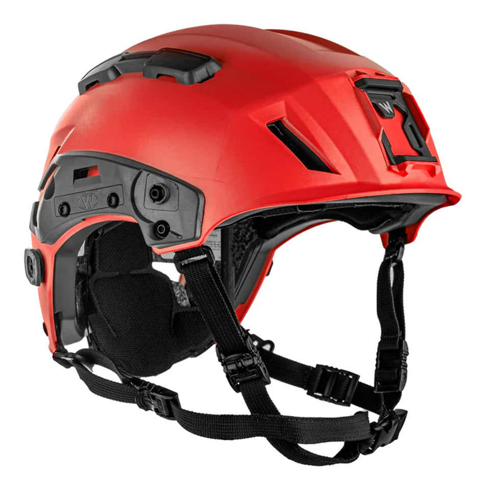 Team Wendy EXFIL SAR Tactical Helmet with Goggle Post red