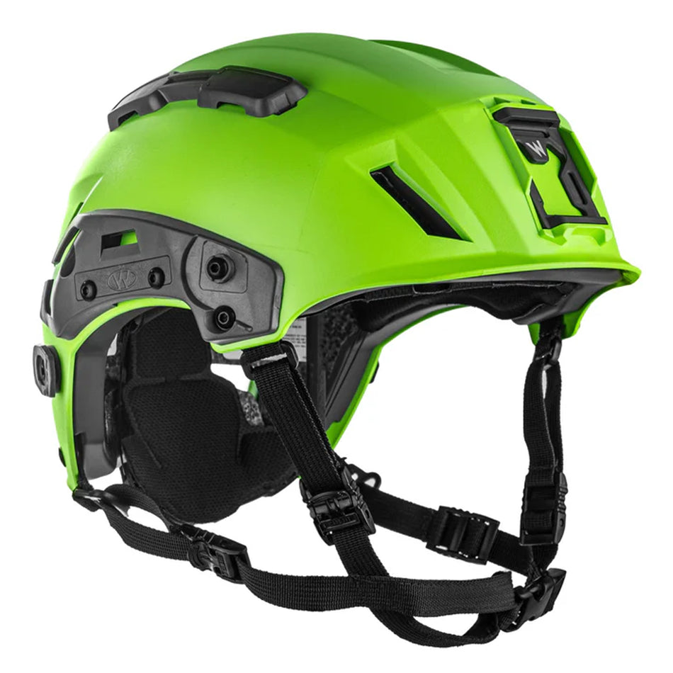 Team Wendy EXFIL SAR Tactical Helmet with Goggle Post hi-viz green