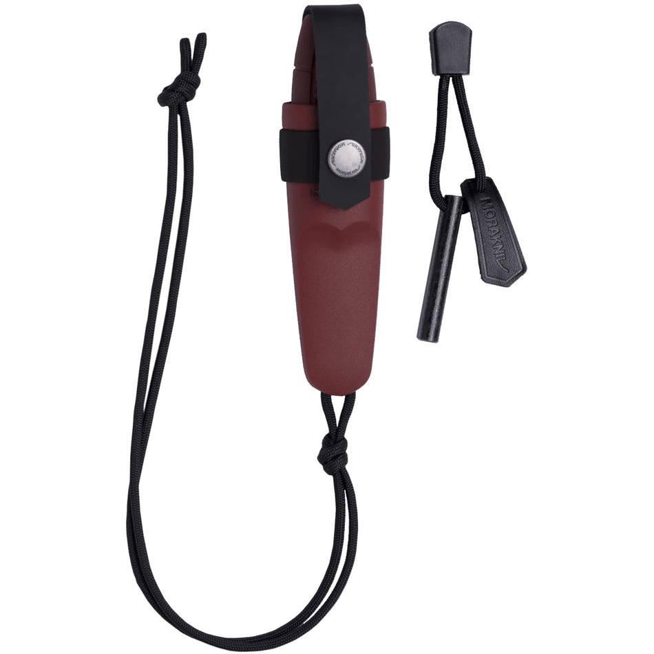 Morakniv Eldris (S) Outdoormesser mit Feuerstarter Kit rot