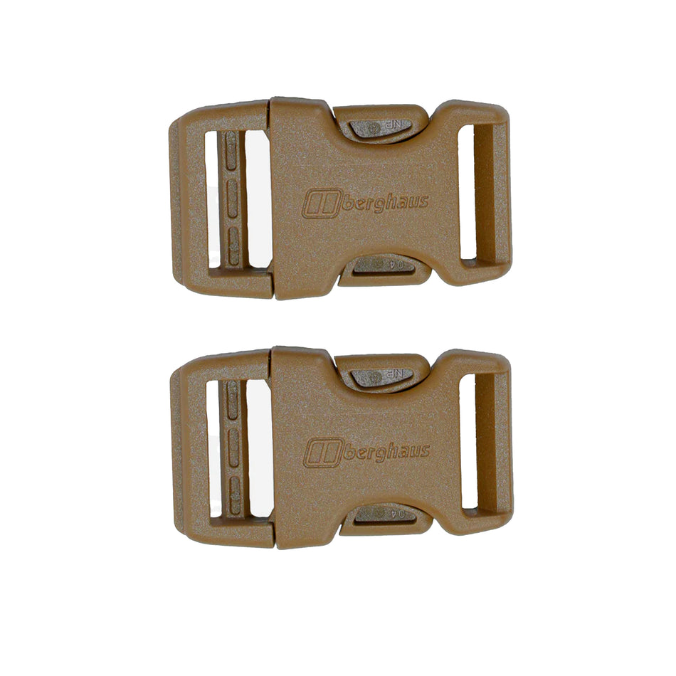 Berghaus Berg Buckle 25mm Steckschnalle (2 pcs) earth brown