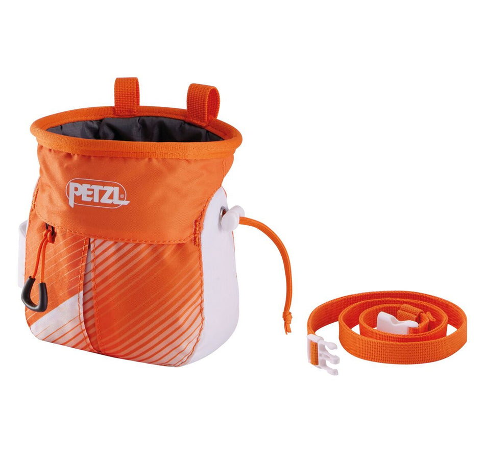 Petzl SAKAPOCHE Chalkbag orange/ white