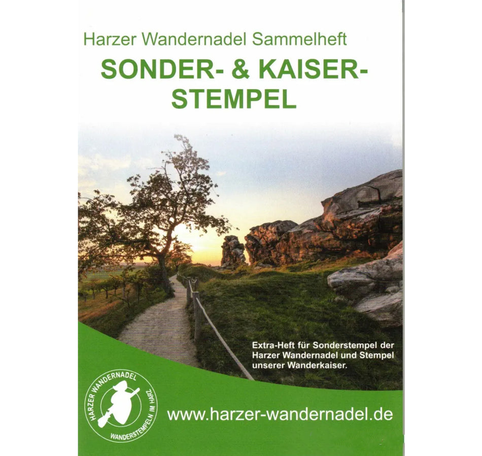 Harzer Wandernadel Sonder- und Kaiserstempel Sammelheft