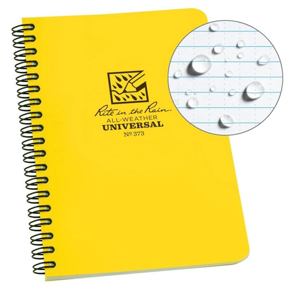 Rite in the Rain Side Spiral Notebook 4 5/8" x 7" gelb