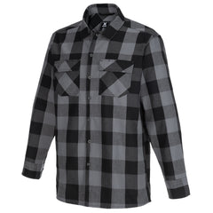 Vertx Last Line of Defense Stretch Tactical Flannel Shirt grey plaid