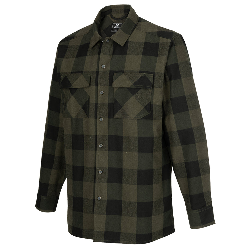 Vertx Last Line of Defense Stretch Tactical Flannel Shirt marshland plaid
